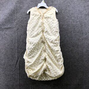 Yoofoss Plush Sleep Sack Size M Baby 6-12M Yellow Winter Cozy Zip Fleece